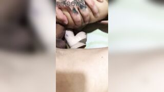 Banging the one and the other her holes out of lenience and anal creampie