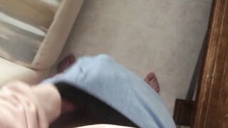 Man Groans & Drinks Cum! Multiple Orgasms, Vocal Boy!