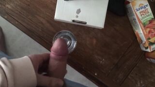 Man Groans & Drinks Cum! Multiple Orgasms, Vocal Boy!