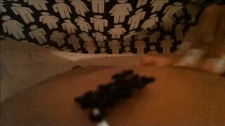 Wicked male-toy has some steamy shower pleasure in an old bathtub.