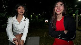We Met Her In A Park And Made Her Join A Three-some