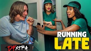 Slutty BF Bangs August Skye’s Thick Booty In advance of Work Rush - DFxtra