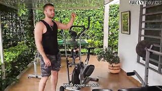 Breasty golden-haired student Tatiana Alvarez screws fitness tutor Brian Evansx