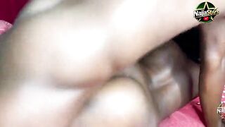 Double permeating Ebony black cute butt ghana hotty from madina got pounded marvelous hard in the one and the other holes