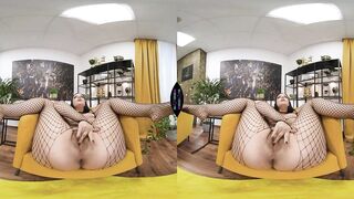 big beautiful woman Vr Solo Mastubation - Corpulent Sofia Lee Playing With Her Shaggy Cunt With Fingers & Sex toy