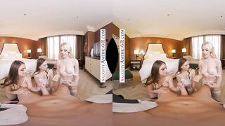 Izzy Lush and her bridesmaids Jazlyn Ray and Penelope Kay have a orgy previous to the ceremony