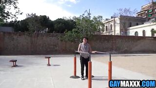 Cute Homo Boyz Work Out & Hookup On Holiday In Spain