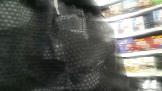Free-balling in Walmart (with some penis out)
