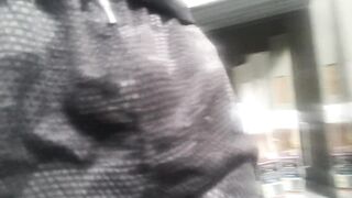 Free-balling in Walmart (with some penis out)