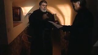 Barefaced nun anal banged in her abbey