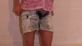 Peeing in my Room-boyfrends Panties