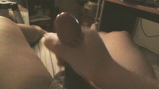 Mrtank jerking off him and large spunk flow