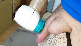 Masturbation Quickie With Sex toy & Spunk flow