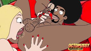 Ebony Plumber Screws Married Housewife Behind Her Cuckold Spouse's Back