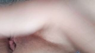 Hawt wife masturbates during the time that hubby is away