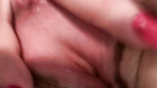 Rubbing my soaked lips