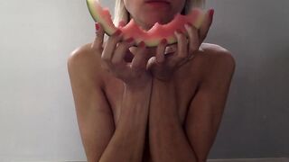Red nail polish. Red food. Red lipstick.