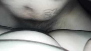 That babe wishes that nut in her throat