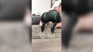 Cuban Femdom Femdom-goddess Workout: Perspired Melons Spill Out Sports Brassiere, Running in Heels, two Outfit Changes & Hawt Shower Tease