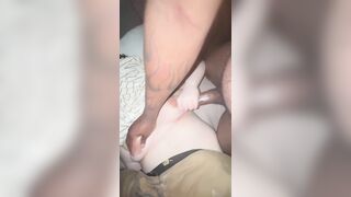 I cum all over my stepmoms large boobs