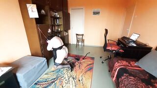 Chubby serf vitgun is training for her Taskmaster's arrival, part 1.mp4