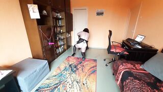 Chubby serf vitgun is training for her Taskmaster's arrival, part 1.mp4