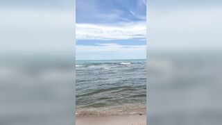 I love being in nature's garb on the beach.