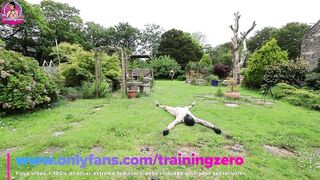 Training Zero Outdoors Servitude Femdom Thrashing my Serf