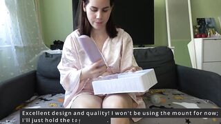 Anna Unpacks and Tests the Sex Machine and Sex toy.
