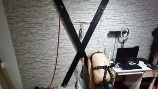 Gas Mask Serf Stretched Anal by Slaver mother I'd like to fuck Ding-dong