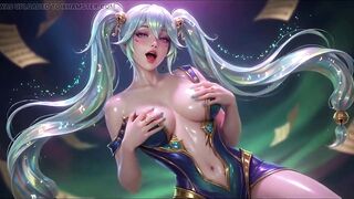 Ai Compilation Sona League of Legends Juicy and Shiny Body