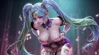 Ai Compilation Sona League of Legends Juicy and Shiny Body