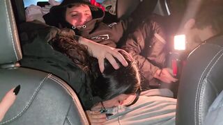 Impure Whores Sucking Wang in the Uber Previous to Party! Knock Knock Stream