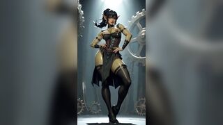 Just Some Female Orc Show Tits, Ai Animation