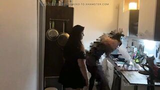 Kitchen Fisting Frenzy - Aged Strumpets Stretched Wide Open