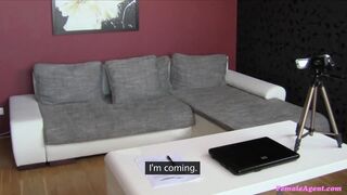 Female Agent - Cute Beauty Explores Agent's Snatch in a Steamy Office Rencounter