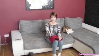 Female Agent - Cute Beauty Explores Agent's Snatch in a Steamy Office Rencounter