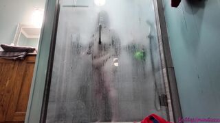 Hot big beautiful woman Amanda Teasing in the Shower