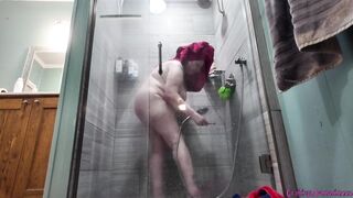 Hot big beautiful woman Amanda Teasing in the Shower