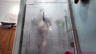 Hot big beautiful woman Amanda Teasing in the Shower