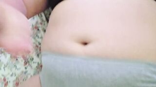 Inexperienced sissy faggot jacks her own wang 'cuz this babe can't get ramrod...