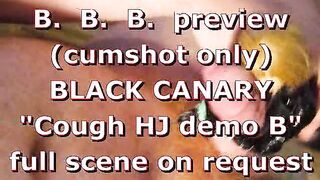 BBB preview: Ebony Canary "Daybed HJ demo B" (ejaculation merely)