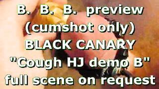 BBB preview: Ebony Canary "Daybed HJ demo B" (ejaculation merely)