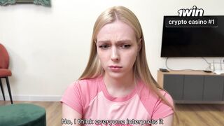 A BUSTY GOLDEN-HAIRED WENT TO A MASSAGE SALON AND GOT A LITRE OF SEMEN DOWN HER MOUTH - I'M NOT CHEATING ON MY BOYFRIEND