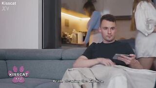 Step Mamma Amuse Adore Caught in Doggy position After Tugjob with Step Daughter's Boyfriend