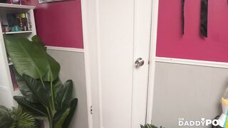 Brunette hair Girl Maya Rue Gets Endless Joy