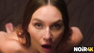 NOIR4K. Charming Angel with Large Natural Breasts Enjoys Riding a Schlong