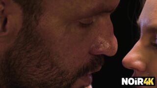 NOIR4K. Charming Angel with Large Natural Breasts Enjoys Riding a Schlong