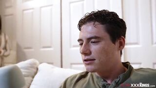 mother I'd like to fuck Ashlynn Taylors sex toy run without batter previous to that babe cums.This babe called her stepson to assist her finish.The dude bangs then creampied his stepmom