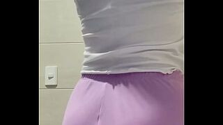 My stepsister sent me a clip of herself masturbating in her pajamas